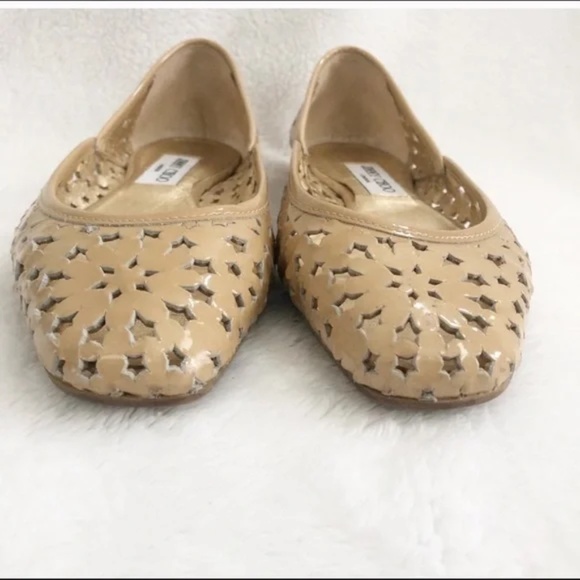 Jimmy Choo Star Cutout Nude Patent Ballet Flats w Star Cut-Outs 🤩 - Picture 4 of 7